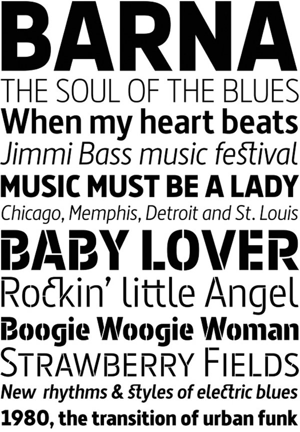 Andreu Balius, nuevas tipografías