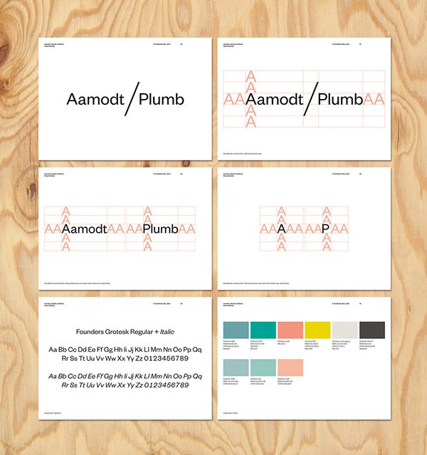 Identidad visual de Aamodt / Plumb Architects, por TwoPoints.Net