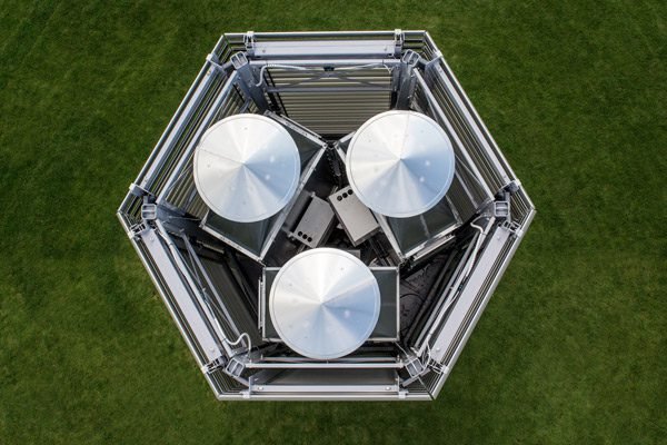 Vista desde arriba, Smog Free Tower, Dan Roosegaarde.