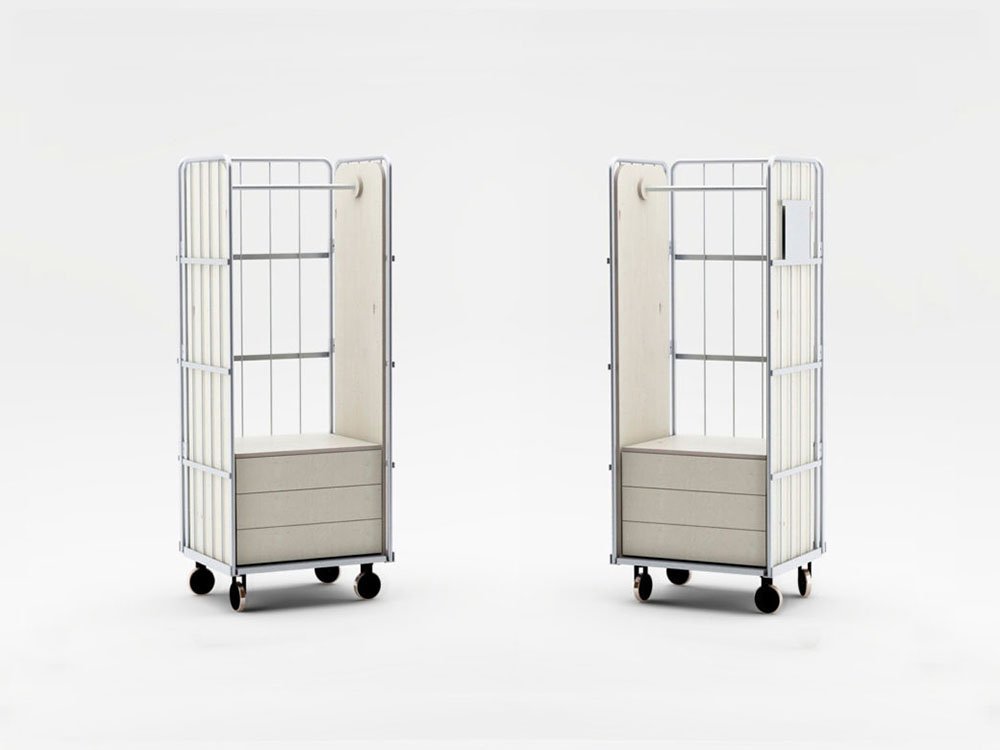 Niska, gabinete de Carpintería Expandida. Una segunda vida para los carros industriales