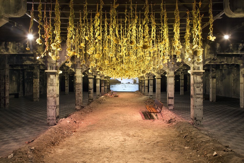 Agostamiento, intervención de Basurama en Matadero Madrid