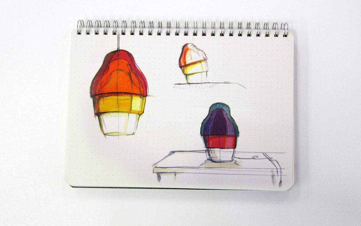 Lámpara Matrioshka, Stone Designs, 2016.