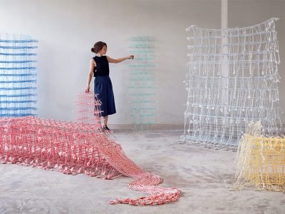 Standing Textile(s), tejidos 3-D diseñados por Fransje Gimbrère