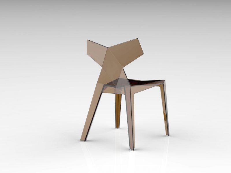 Sentarse en la geometría de un kimono. Una silla de Ramón Esteve