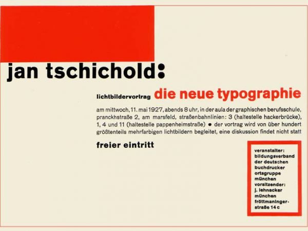 Jan Tschichold, el diseñador de las bases de la tipografía moderna