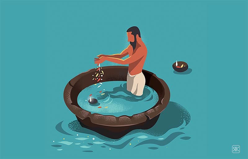 La identidad india representada en las ilustraciones de Krishnamani