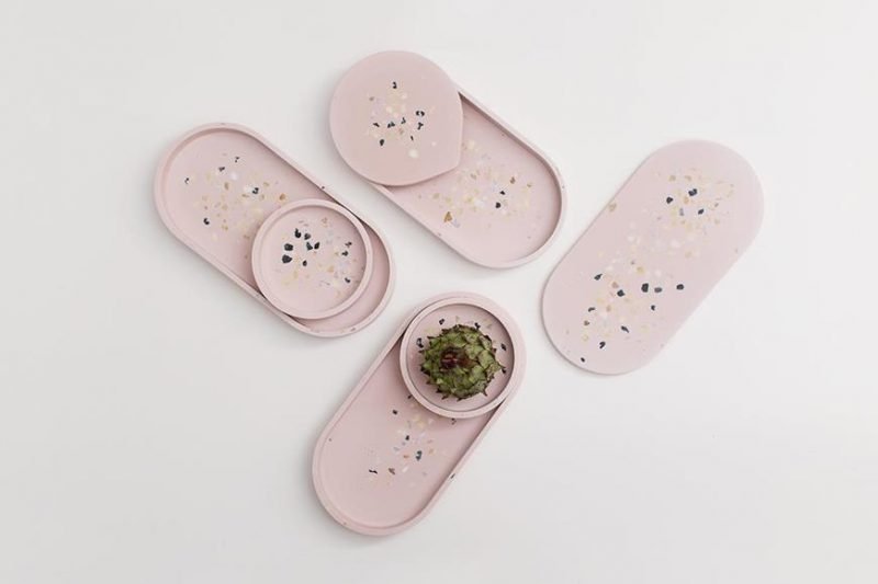 Terrazo Pieces, diseño artesanal de Juan Ruiz Rivas. Objetos cotidianos de sobremesa