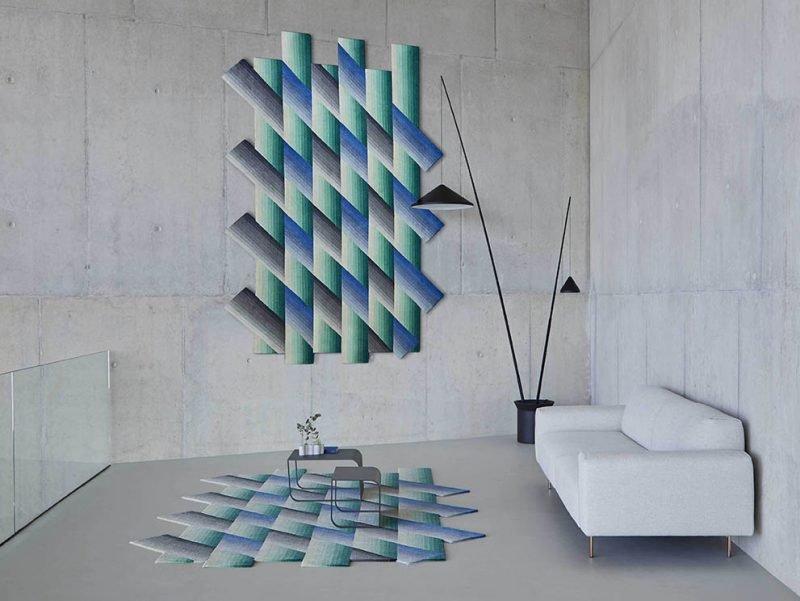 Mirage, la geometría de una alfombra. Patricia Urquiola para Gan