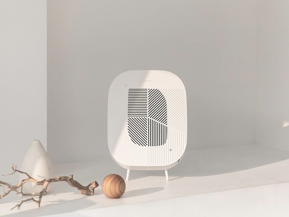 Löv, el purificador de aire de Komma. Minimalismo surcoreano