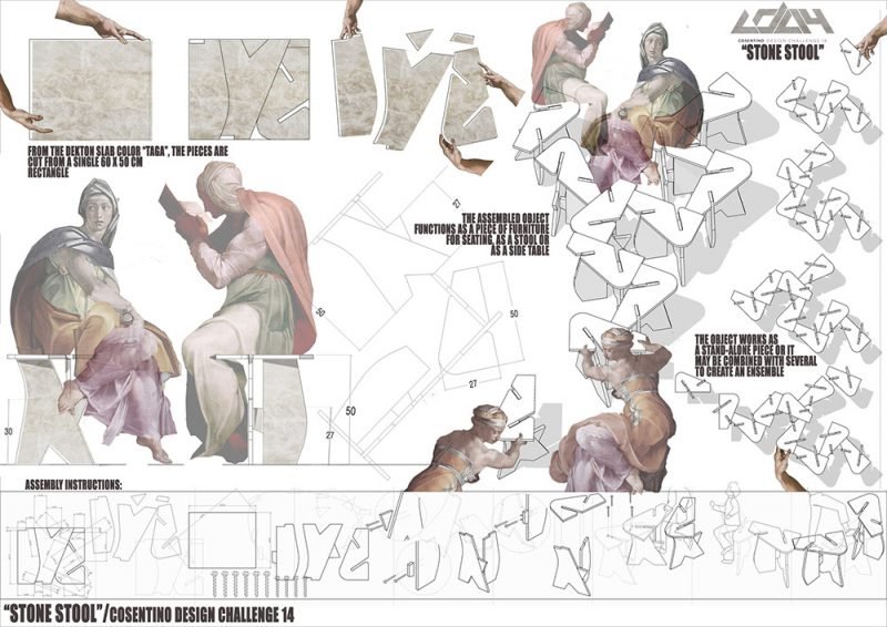 STONE STOOL de Miguel Ángel Ygoa Fernández de Castro (Escuela Técnica Superior de Arquitectura de Madrid, ETSAM, España).