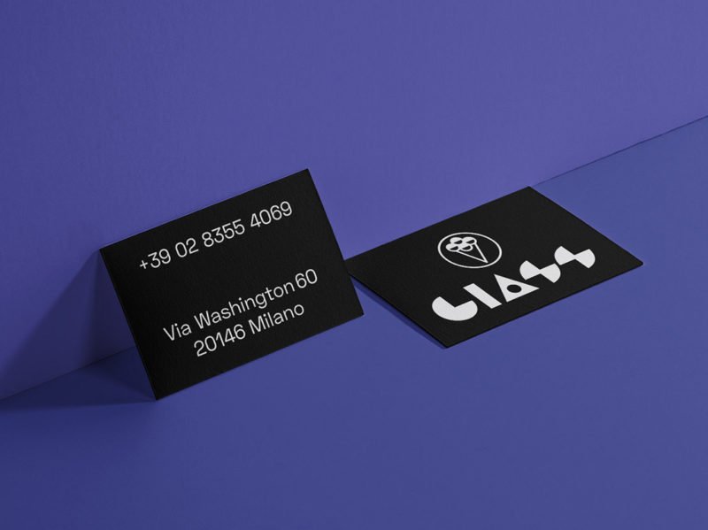 Giass Gelati, el branding futurista de Brutto