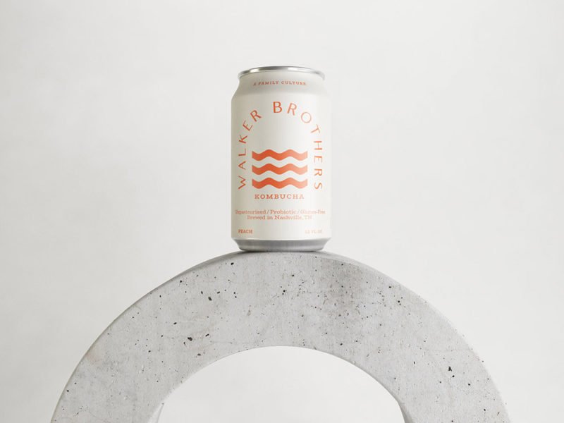 Makebardo desarrolla la identidad de Kombucha Walker Brothers