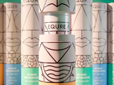 Repina Branding da vida a Equre. Cuidado bucal de alto standing