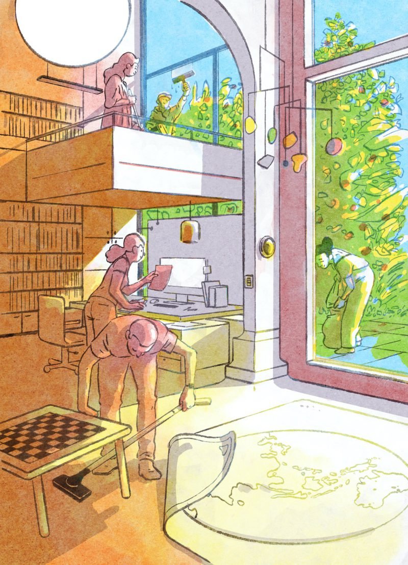 La ilustración "análoga digital" de Luis Mendo. Entre Salamanca y Tokio