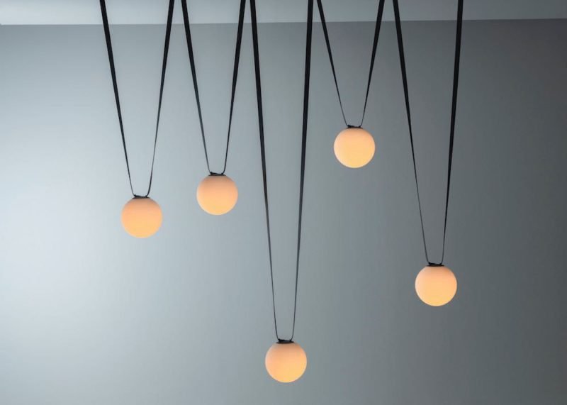 Plusminus, las disruptivas luminarias de Stefan Diez. Textiles conductores y versatilidad