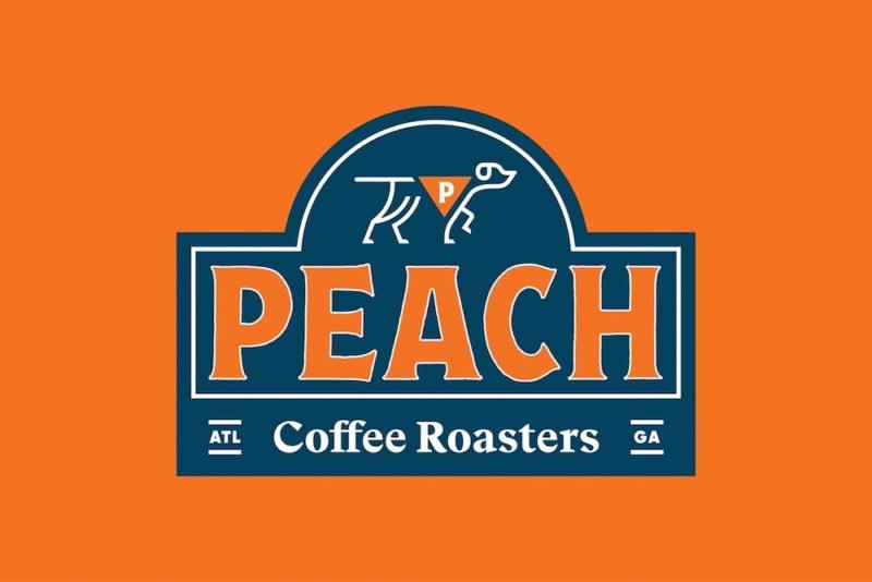 Peach, identidad y packaging de Pentagram. © Nick Cabrera / Emma Roberts