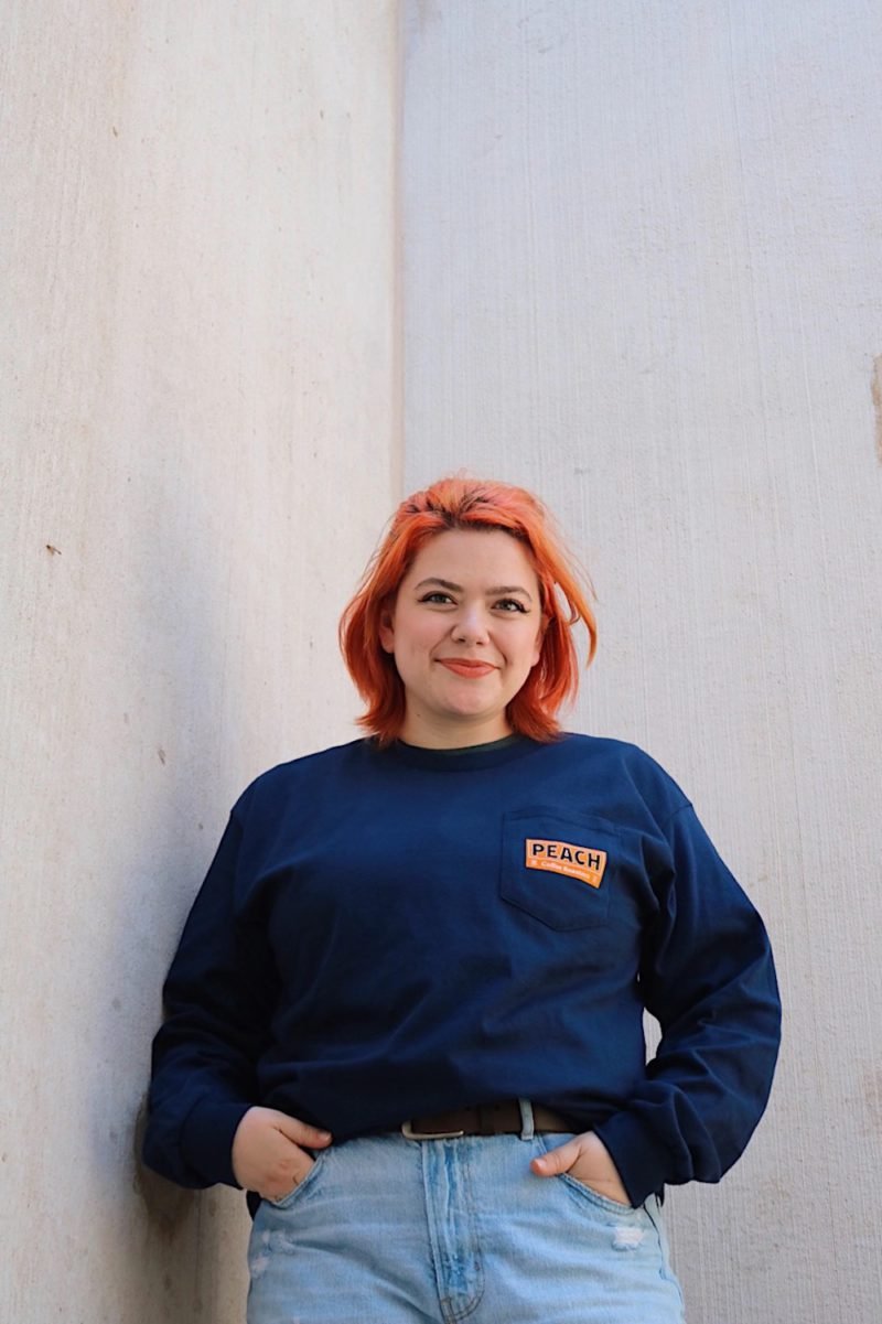 Peach, identidad y packaging de Pentagram. © Nick Cabrera / Emma Roberts