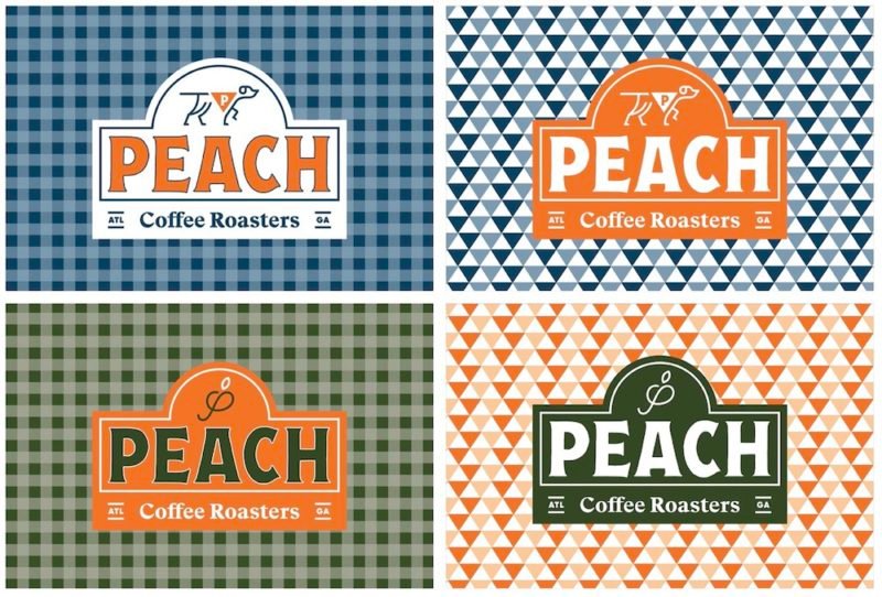 Peach, identidad y packaging de Pentagram. © Nick Cabrera / Emma Roberts