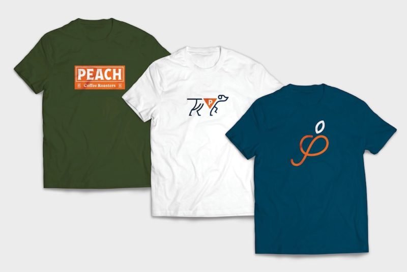 Peach, identidad y packaging de Pentagram. © Nick Cabrera / Emma Roberts