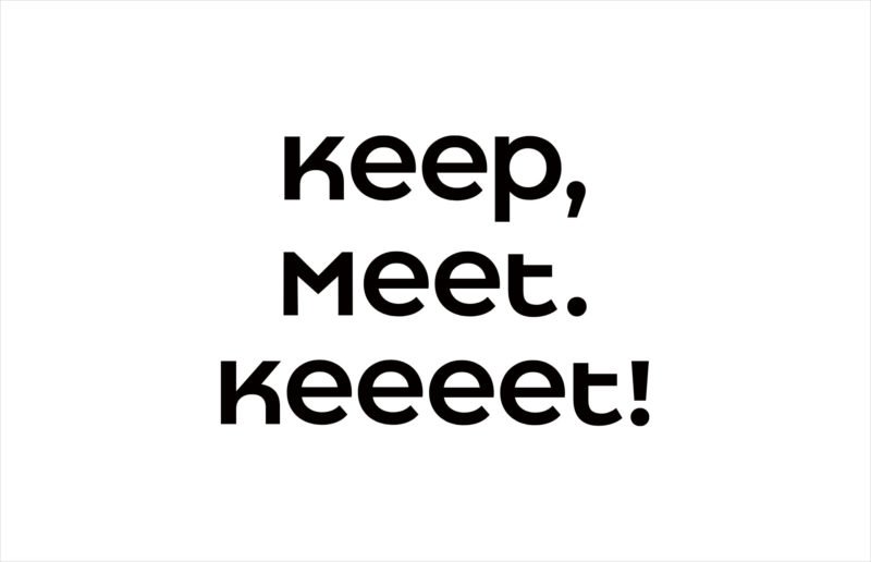Manual Graphics da vida a Keeeet: naming, señalética, identidad,...