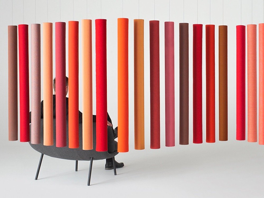 Modular, tubular y de suspensión, así es Soundsticks, el divisor de ambientes de Andrea Ruggiero