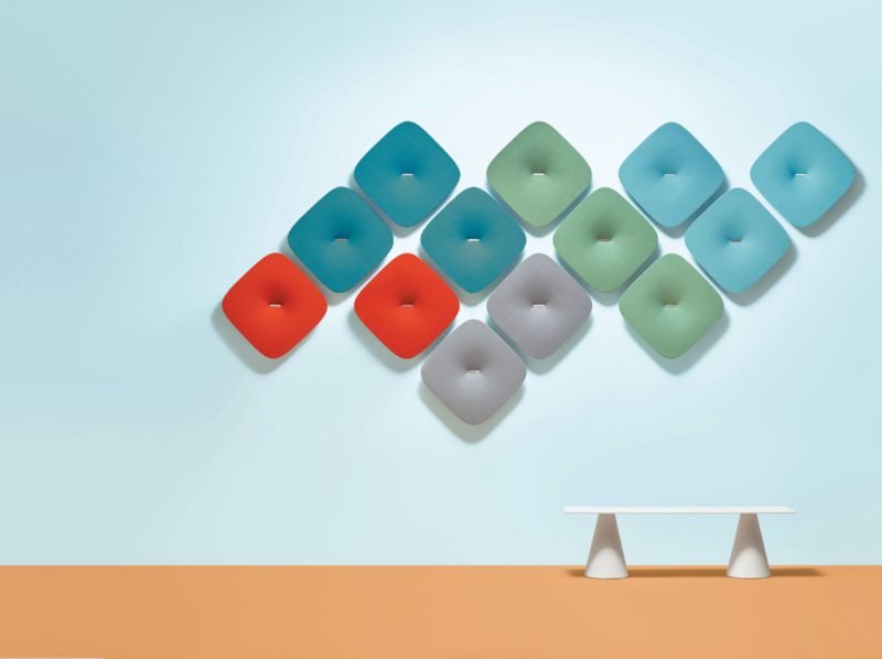 Los coloridos paneles acústicos Marcello Ziliani 