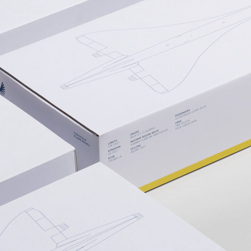 Manual diseña la identidad de Boom, un fabricante de aviones de pasajeros supersónicos