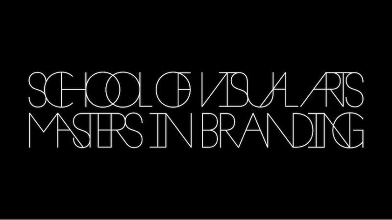 Jones Knowles Ritchie actualiza la imagen del Máster en Branding de la Escuela de Artes Visuales de Nueva York