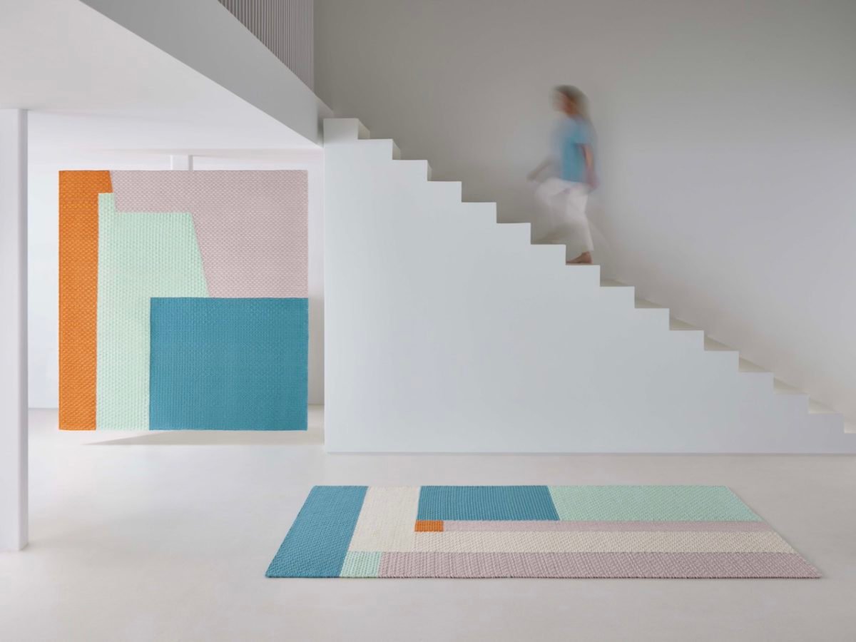 Weave: lana, geometría y color en las alfombras de Helena Rohner para GAN