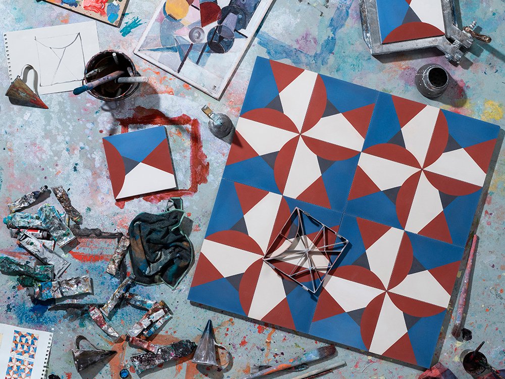 Baldosas artísticas del Thyssen y Mosaista